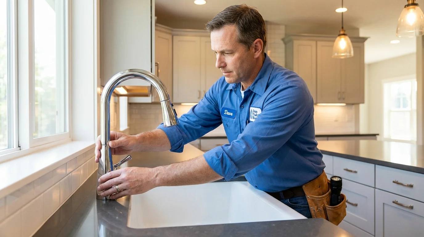 Kitchen faucet installation by Johns Plumbing LLC in Cresskill