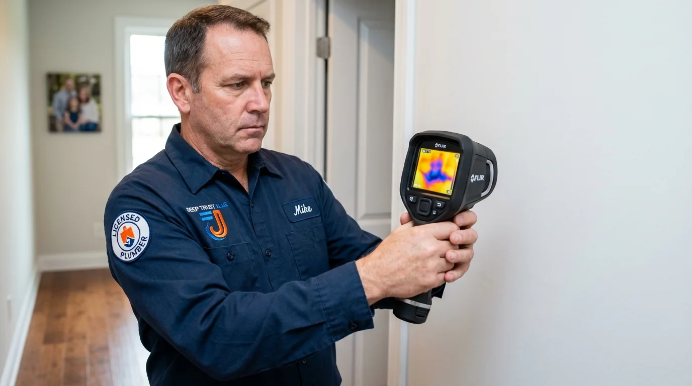 Thermal imaging leak detection by Johns Plumbing LLC in Cresskill